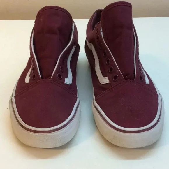 Vans Maroon Old Sokol Sneakers Size 9.5(M) & 11(W) - Picture 1 of 7